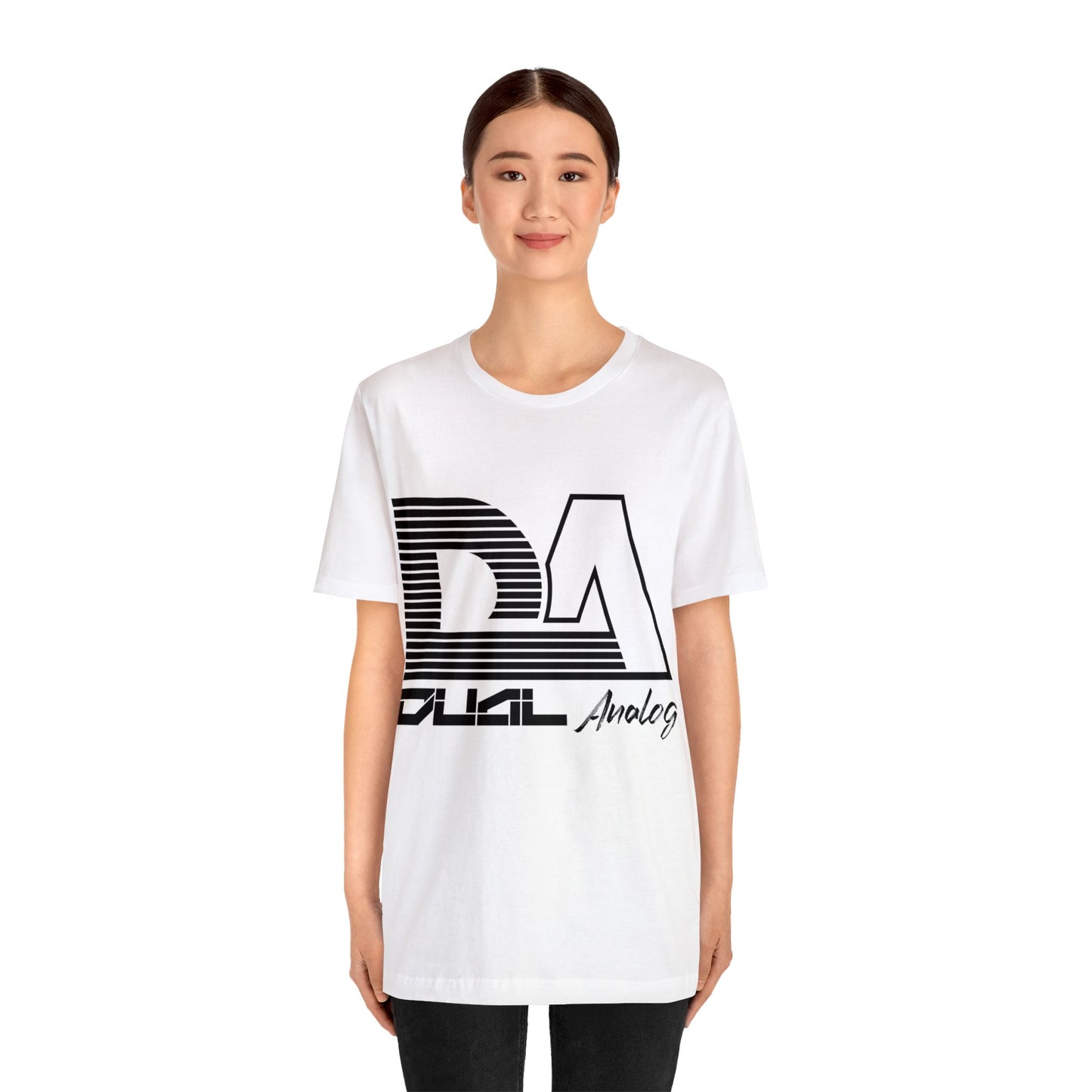 Dual Analog Black Logo T-Shirt - Classic White